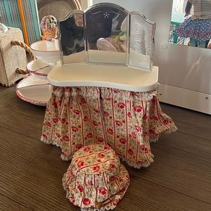 Molly American Girl 18” Doll Vanity Retired
